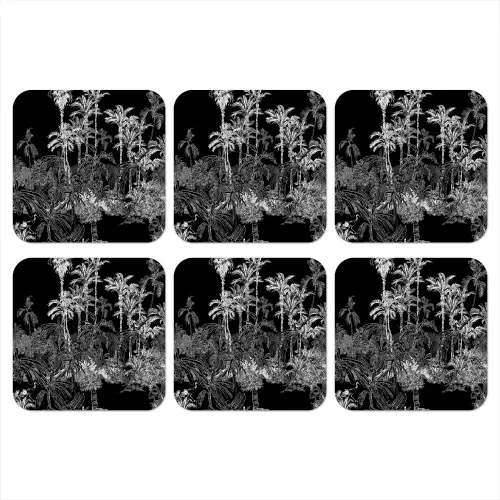Bladeren - Inductie beschermer - Bomen - Inductie mat - Jungle onderzetter kurk middel -3d
