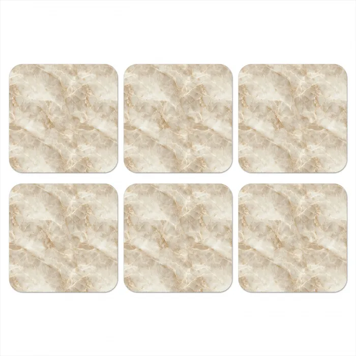 Lichtbeige - Onyx - Subtiel onderzetter kurk middel 366 -3d