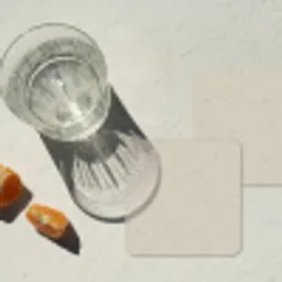 Lichtbeige - Terrazzo - Grijs onderzetter kurk middel 366 -sfeer4
