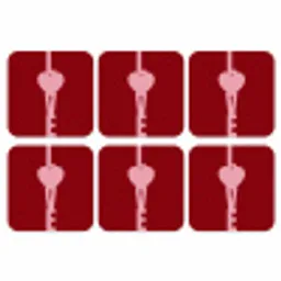 Love - Hart - Rood onderzetter kurk middel -3d