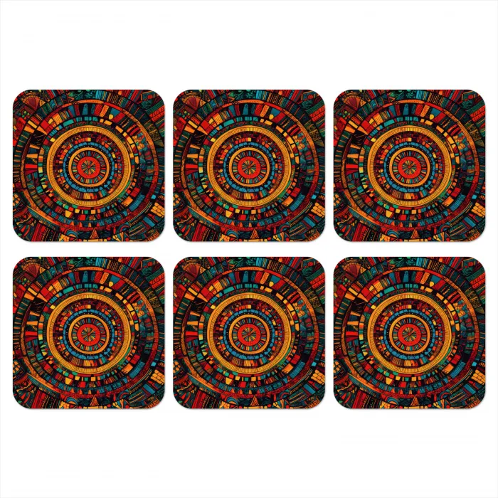 Mandala - Cirkels - Patronen onderzetter kurk middel -3d
