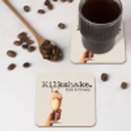 Milkshake - Kers - Rietje onderzetter kurk middel -sfeer2