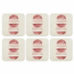 Minimalistisch - Cirkels - Roze onderzetter kurk middel -3d