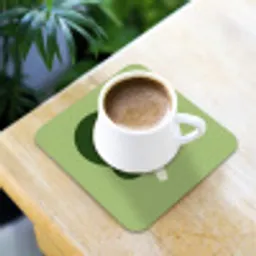 Minimalistisch - Kopjes - Matcha -Groen onderzetter kurk middel -sfeer5