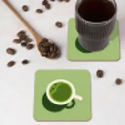 Minimalistisch - Kopjes - Matcha -Groen onderzetter kurk middel -sfeer2