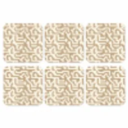 Modern - Abstract - Beige onderzetter kurk middel 366 -3d