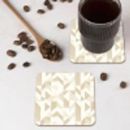 Modern - Abstract - Beige onderzetter kurk middel 366 -sfeer2