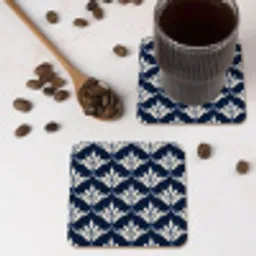 Modern - Ontwerp - Blauw onderzetter kurk middel 366 -sfeer2