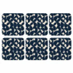 Modern - Geometrisch - Blauw onderzetter kurk middel 366 -3d