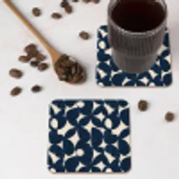 Modern - Geometrisch - Blauw onderzetter kurk middel 366 -sfeer2