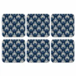 Modern - Patroon - Blauw onderzetter kurk middel 366 -3d
