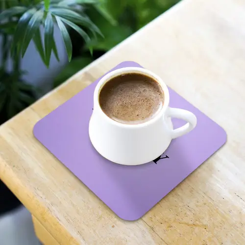 Maandag - Mok - Koffie - Paars onderzetter kurk middel -sfeer5
