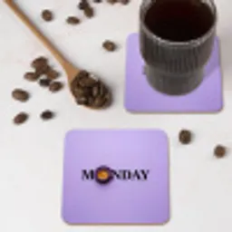 Maandag - Mok - Koffie - Paars onderzetter kurk middel -sfeer2