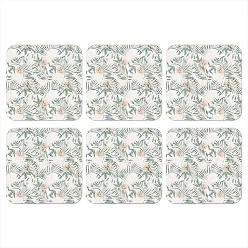 Monstera - Palmblad - Jungle - Tropisch onderzetter kurk middel -3d