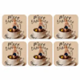 More espresso - Koffie - Eend onderzetter kurk middel -3d