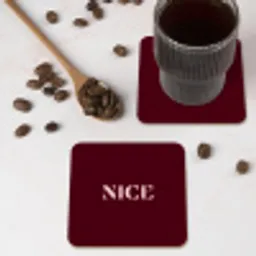Nice - Bordeaux - Roze onderzetter kurk middel -sfeer2