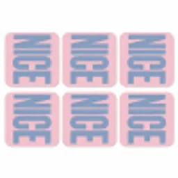 Nice - Paars - Roze onderzetter kurk middel -3d