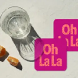 Oh la la - Luipaardprint - Roze onderzetter kurk middel -sfeer4