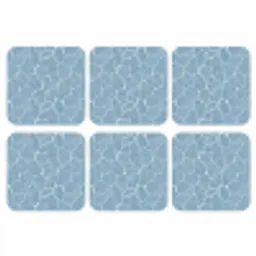 Organisch - Patroon - Blauw onderzetter kurk middel 366 -3d