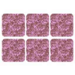Organisch - Patroon - Roze onderzetter kurk middel 366 -3d