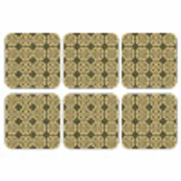 Ornament - Patroon - Groen onderzetter kurk middel 366 -3d