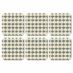 Sierlijk - Ornament - Blauw onderzetter kurk middel 366 -3d