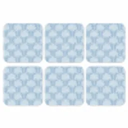 Palmboom - Modern - Blauw onderzetter kurk middel 366 -3d