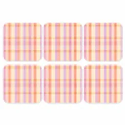 Pastel - uitpatroon - Geometrisch onderzetter kurk middel 366 -3d