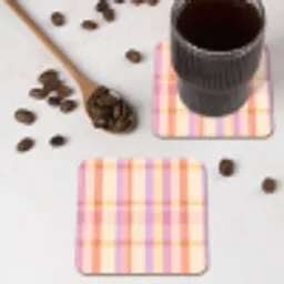 Pastel - uitpatroon - Geometrisch onderzetter kurk middel 366 -sfeer2