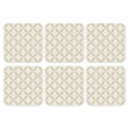 Patroon - Klassiek - Beige onderzetter kurk middel 366 -3d