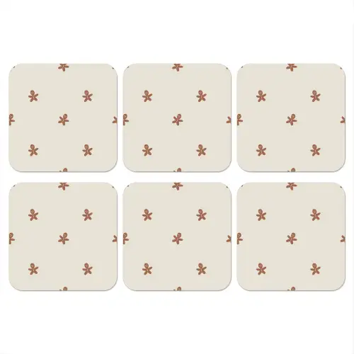 Patroon - Koekjes - Beige onderzetter kurk middel 366 -3d