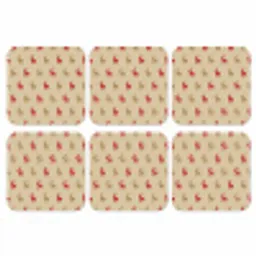 Patroon - Herten - Beige onderzetter kurk middel 366 -3d