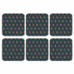 Patroon - Herten - Blauw onderzetter kurk middel 366 -3d