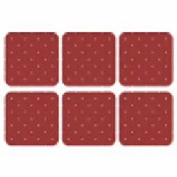 Patroon - Stippen - Sterren - Rood onderzetter kurk middel 366 -3d