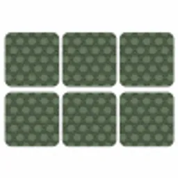 Patroon - Groen - Geometrisch onderzetter kurk middel 366 -3d