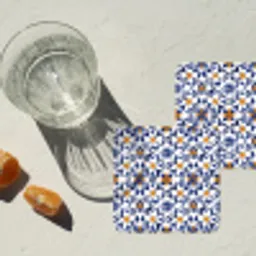 Patroon - Modern - Kleurrijk onderzetter kurk middel 366 -sfeer4