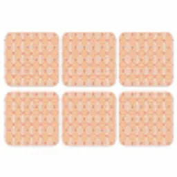 Patroon - Retro - Kleur onderzetter kurk middel 366 -3d