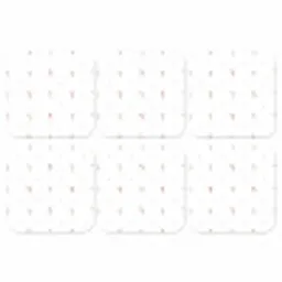 Patroon - Sterren - Zuurstok - Wit onderzetter kurk middel 366 -3d