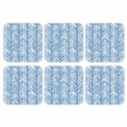 Patroon - Streep - Blauw onderzetter kurk middel 366 -3d