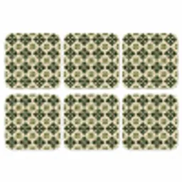 Patroon - Tegel - Groen onderzetter kurk middel 366 -3d