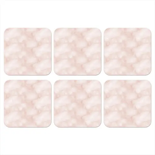 Roze - Marmer - Crème onderzetter kurk middel 366 -3d