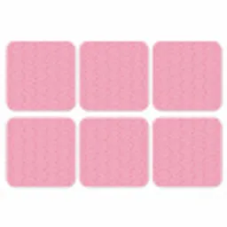 Roze - Patroon - Lijnen onderzetter kurk middel 366 -3d