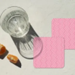 Roze - Patroon - Lijnen onderzetter kurk middel 366 -sfeer4