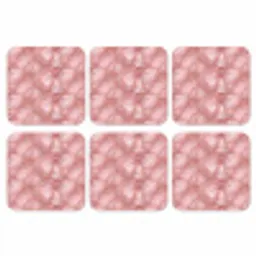 Roze - Kwarts - Goud - Marmer onderzetter kurk middel 366 -3d