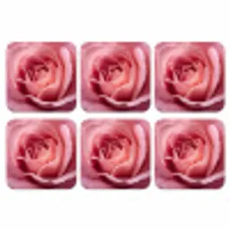 Roze - Roos - Romantisch onderzetter kurk middel -3d