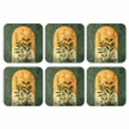 Plant - Bloemen - Wit onderzetter kurk middel -3d
