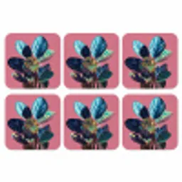 Plant - Bladeren - Stippen - Abstract onderzetter kurk middel -3d