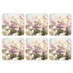 Quote - Bloemen - Schilderachtig onderzetter kurk middel -3d
