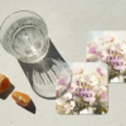Quote - Bloemen - Schilderachtig onderzetter kurk middel -sfeer4