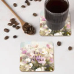Quote - Bloemen - Schilderachtig onderzetter kurk middel -sfeer2